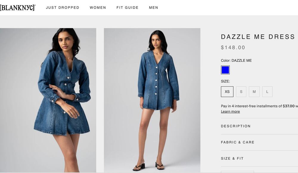 DAZZLE ME DRESS BY BLANK NYC